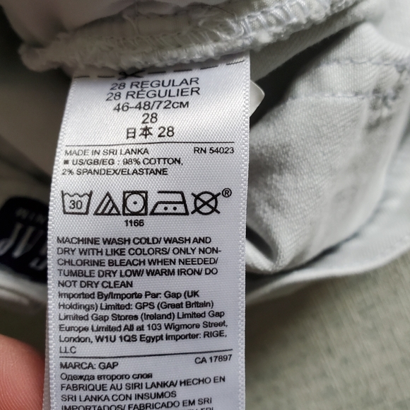 🌵GAP White Distressed Denim Skirt Sz. 28 - Picture 4 of 4